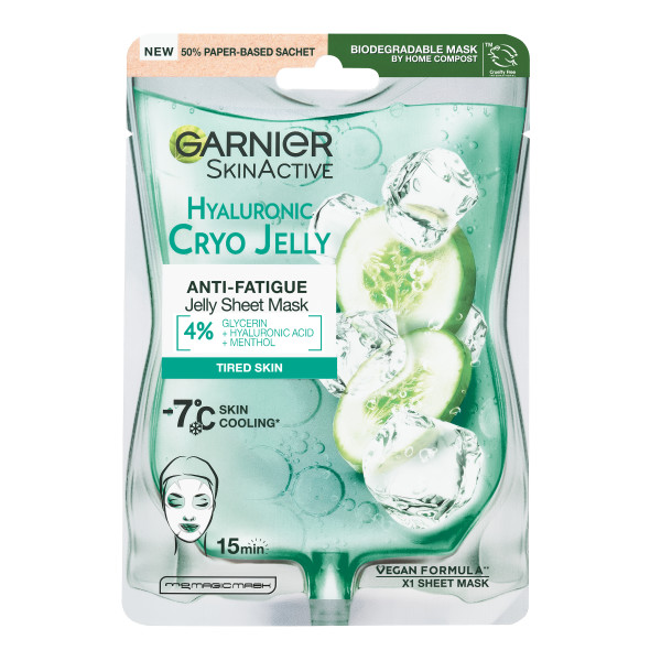 Garnier SkinActive Hyaluronic Cryo Jelly Sheet Mask kangasnaamio 27g
