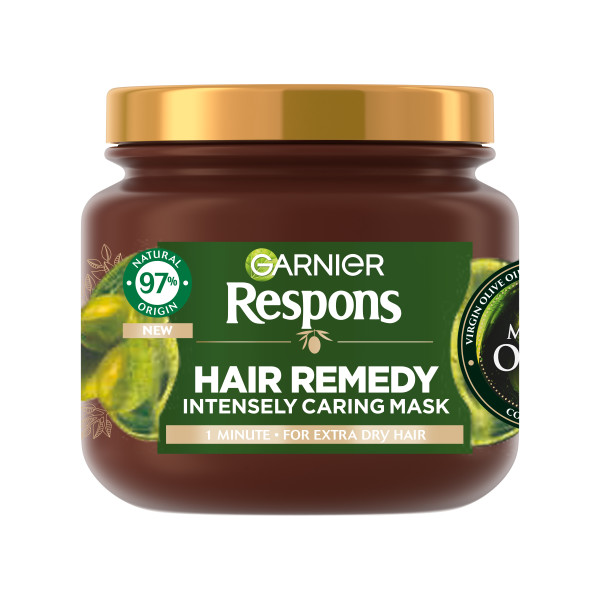 Garnier Respons hiusnaamio 340ml Mythic Olive kuiville hiuksille