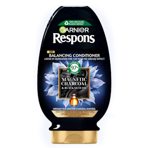 Garnier Respons hoitoaine 200 ml Magnetic Charcoal rasvaiselle tyvelle ja kuiville pituuksille