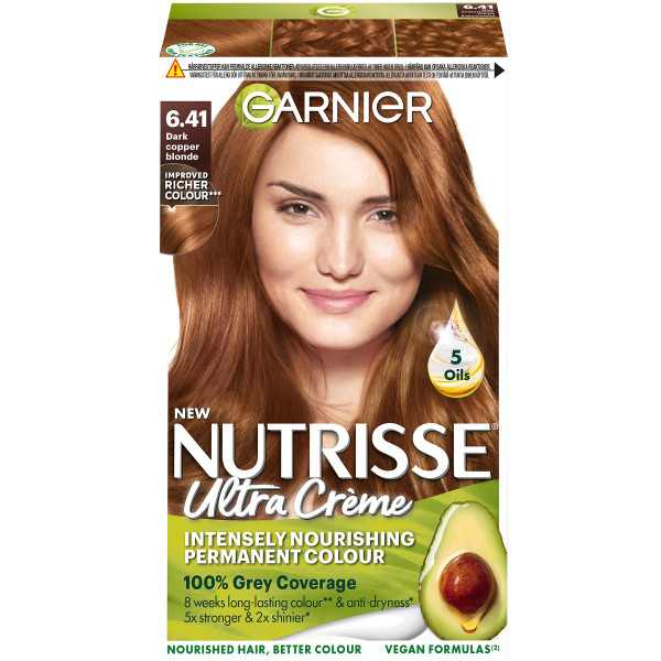 Garnier Nutrisse Ultra Créme 6.41 Dark Copper Blonde Tumma Kuparinvaalea kestoväri 1kpl