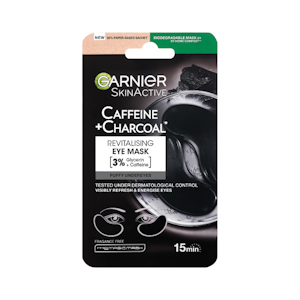 Garnier SkinActive Caffeine + Charcoal Depuffinig silmänalusnaamio väsyneelle iholle 5g