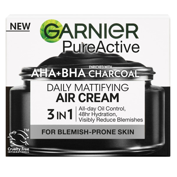 Garnier SkinActive PureActive Mattifying Air Cream päivävoide epäpuhtaalle iholle 50ml