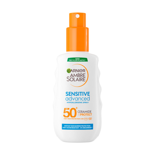 Garnier Ambre Solaire Sensitive Advanced Protection Spray Adults SK50+ aurinkosuojasuihke 150ml