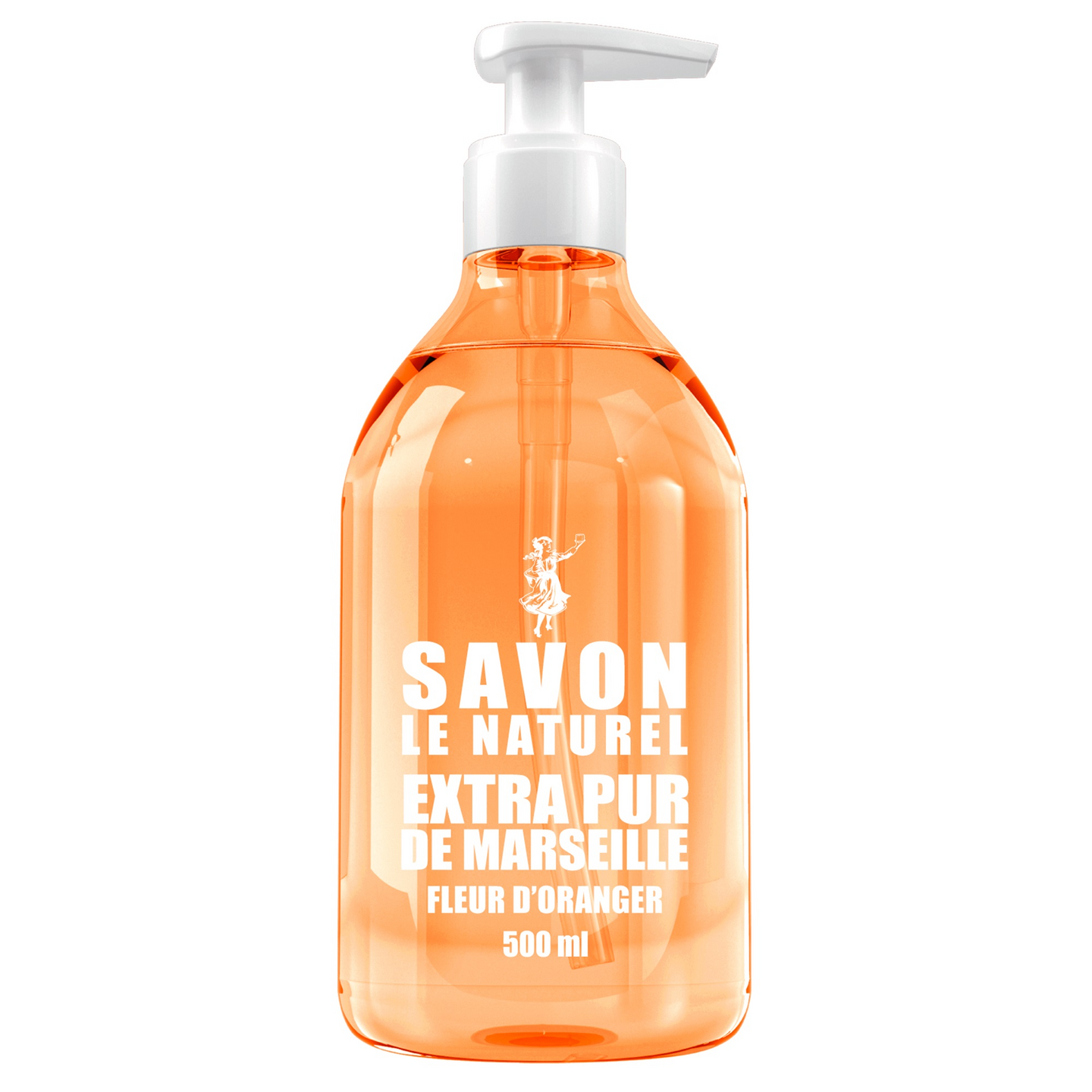 Savon Le Naturel Extra Pur de Marseille nestesaippua 500ml Fleur D'Oranger