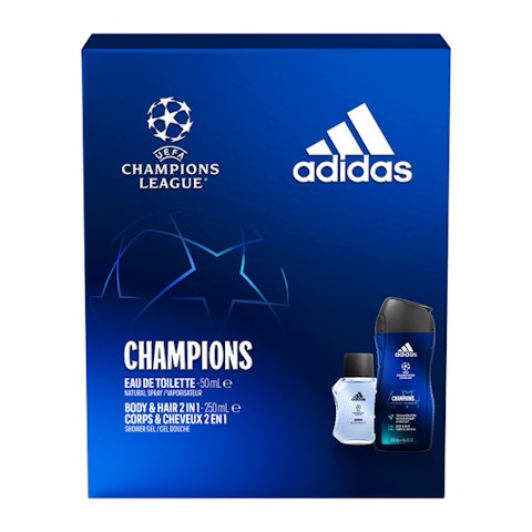 Adidas UEFA 8 EdT 50 ml + suihkugeeli 250 ml lahjapakkaus 2022