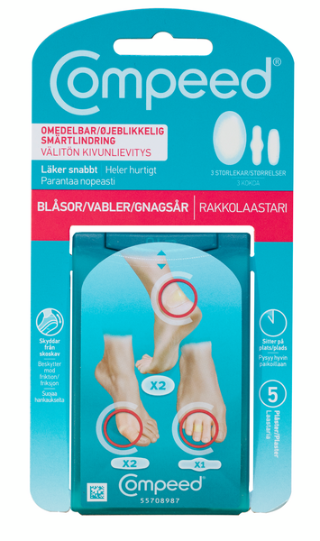 Compeed rakkolaastari 5kpl 3-kokoa