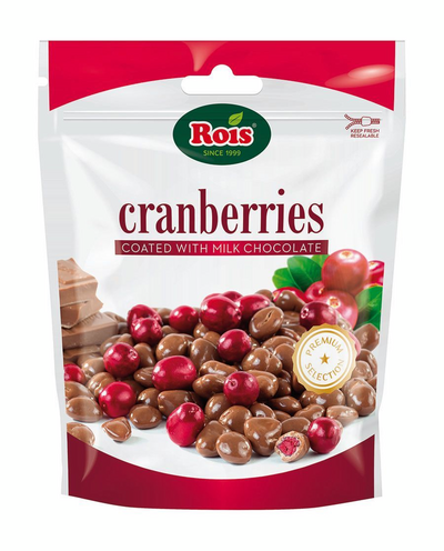 Rois Cranberry Maitosuklaa-karpalo 100g