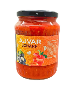 Bazar Paprika-munakoisotahna Ajvar 700g, tulinen HALAL