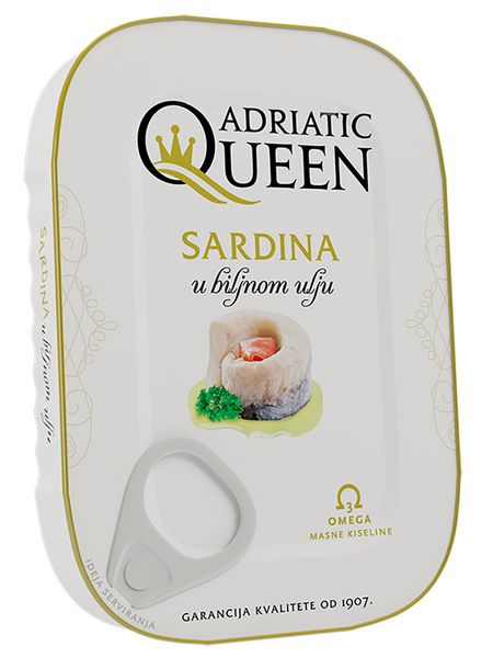 Adriatic Queen sardiinit öljyssä 105g