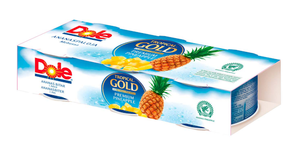 Dole Tropical Gold ananaspaloja mehussa 3x227g/139g RFA