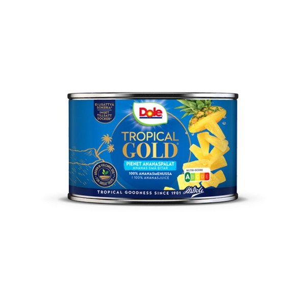 Dole Tropical Gold Ananas pikkupaloja ananasmehussa 227g/139g RFA