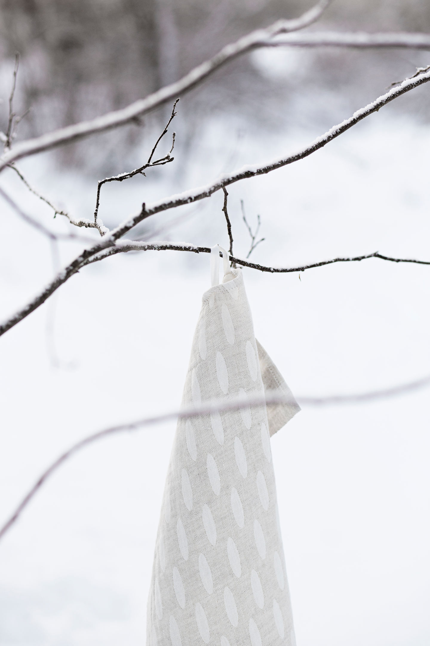 Lapuan Kankurit Helmi pellavapyyhe 48x70cm valko-pellava