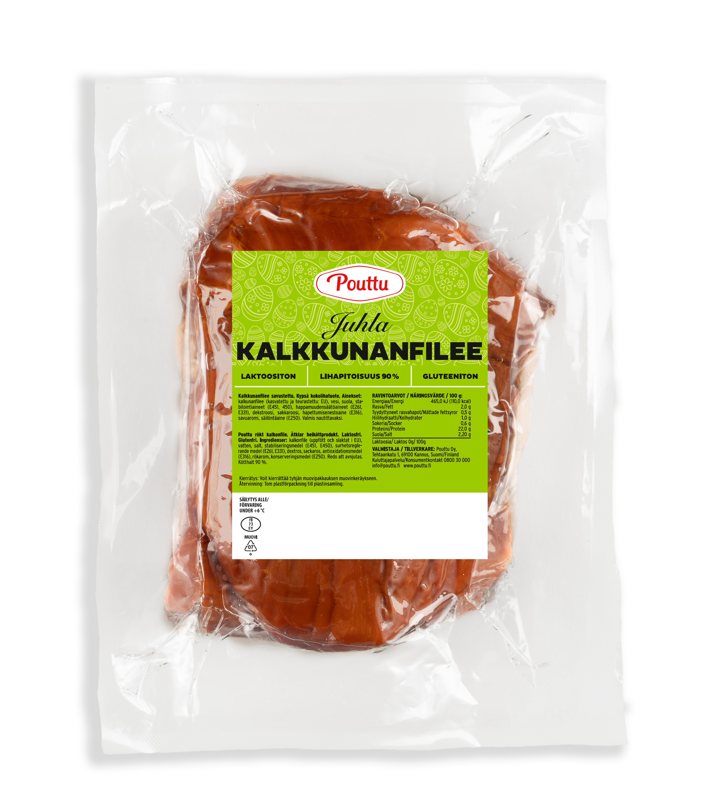 Pouttu kalkkunafilee savustettu n. 600g