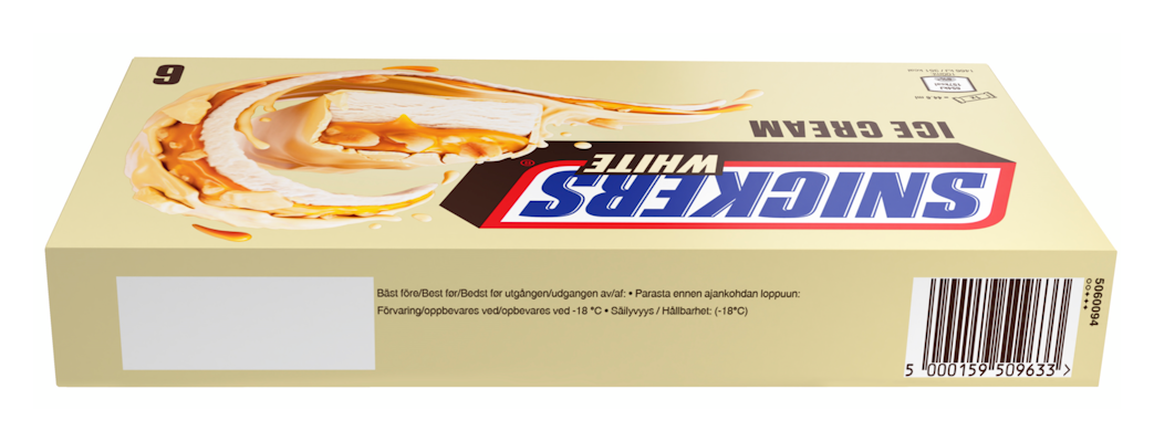 Snickers patukat White 6x40,8g/44.6ml