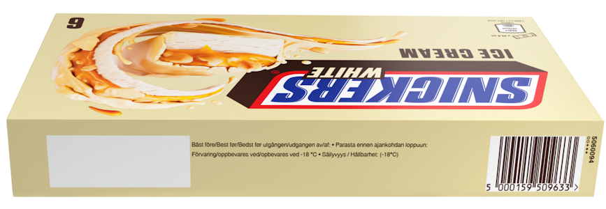 Snickers patukat White 6x40,8g/44.6ml