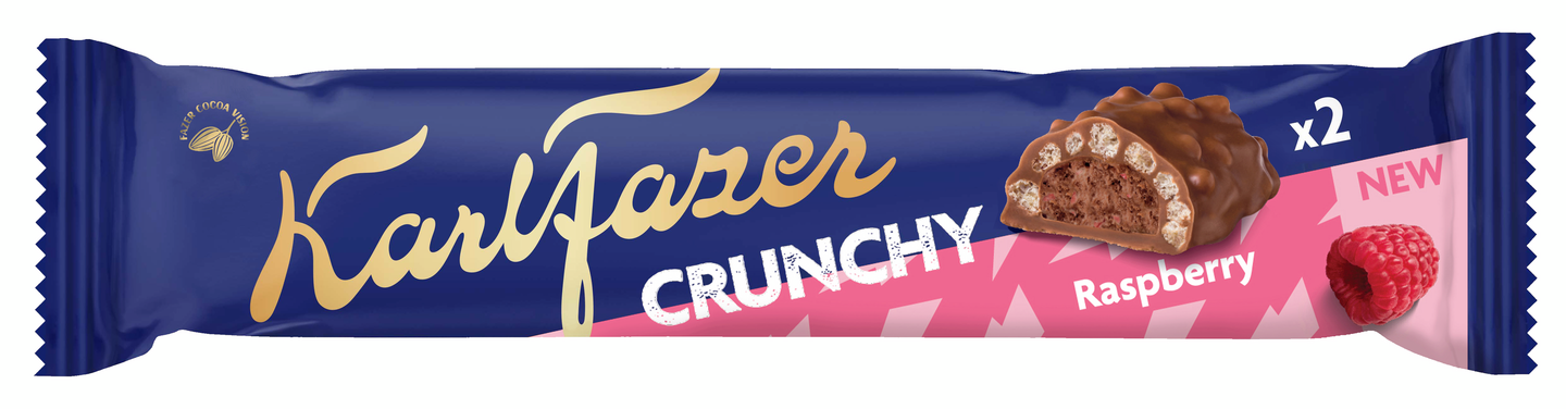 Karl Fazer Crunchy Vadelma suklaapatukka 50g