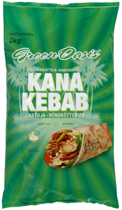 Green Oasis Grillattu Kanakebablastu 2kg pakaste