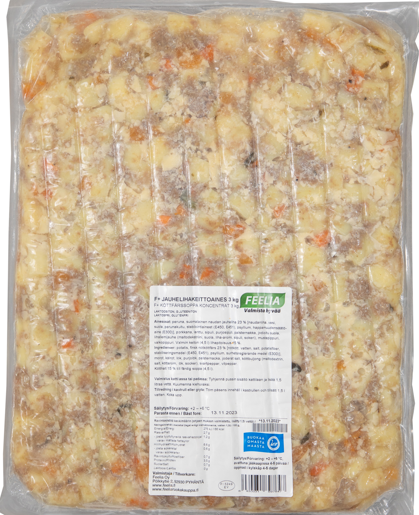 Feelia F+ jauhelihakeittoaines 3kg