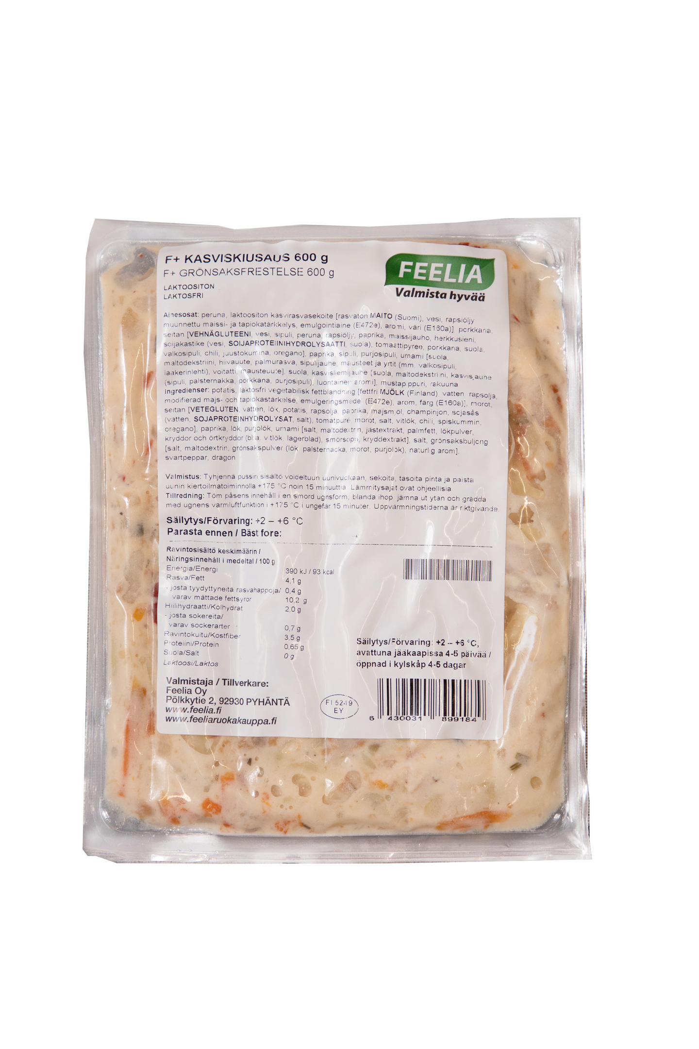 Feelia F+ Kasviskiusaus 600g