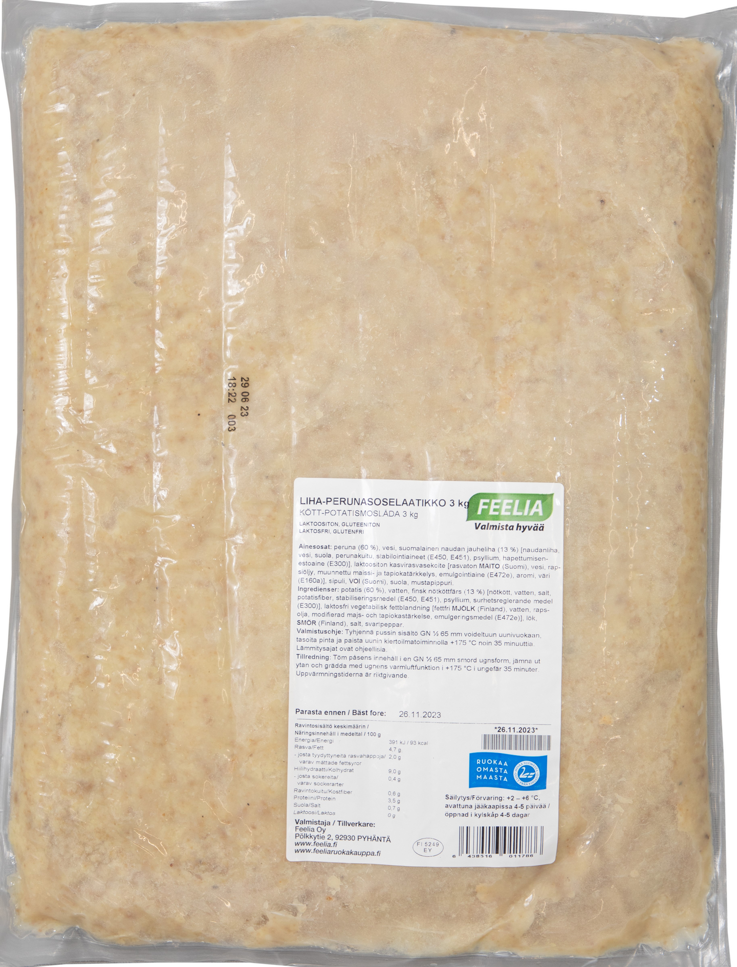 Feelia Liha-perunasoselaatikko 3kg