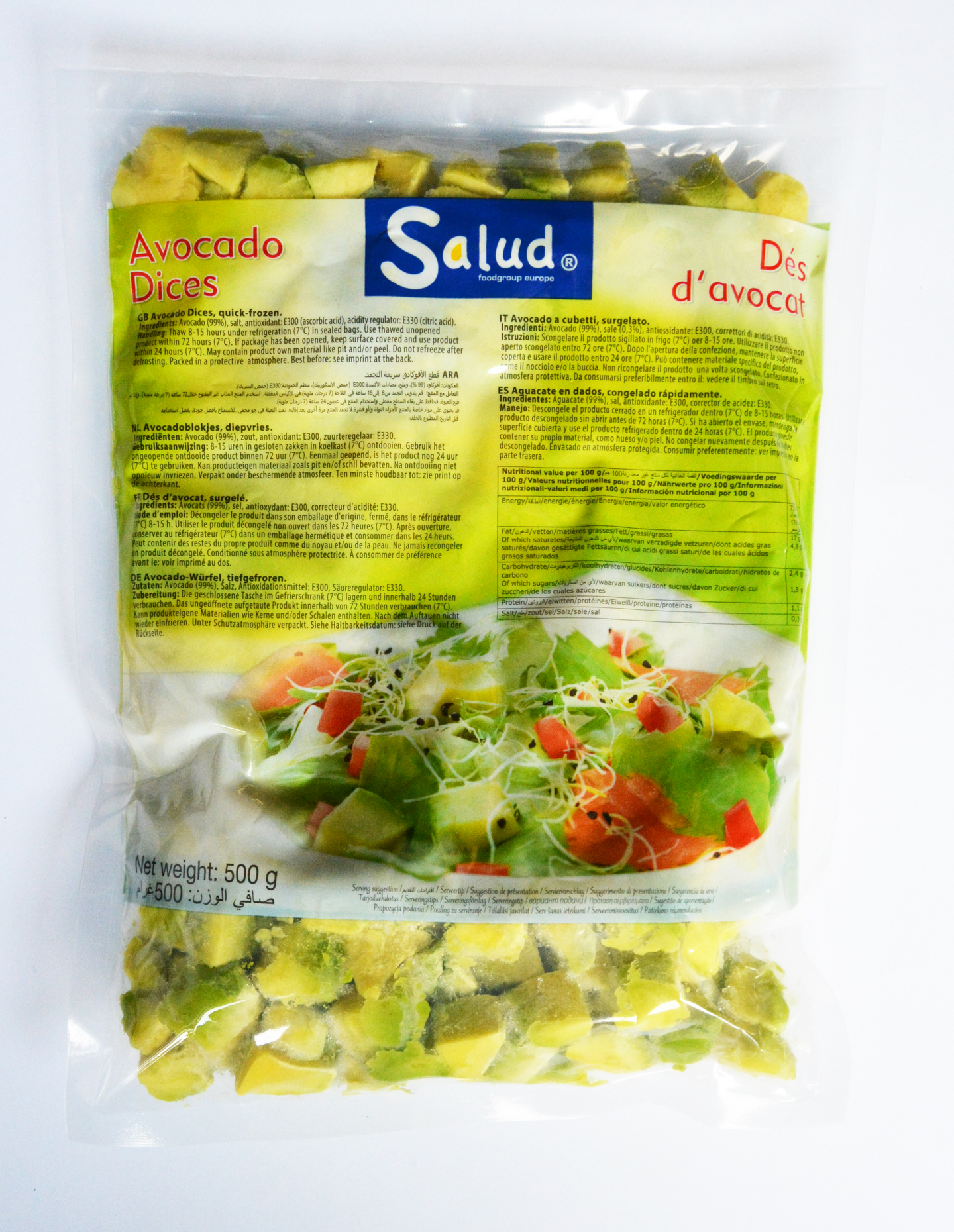 Salud avokadokuutio n. 15mm 500g pakaste