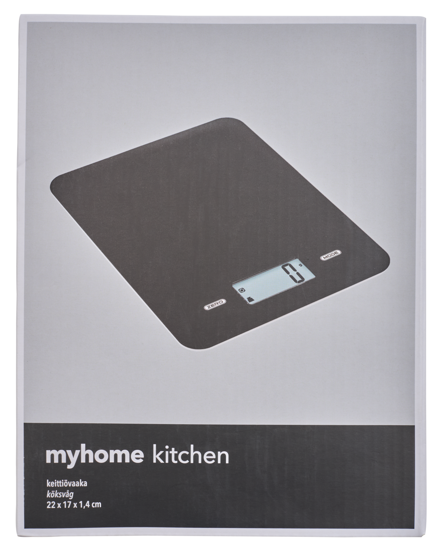 myhome keittiövaaka 5 kg musta