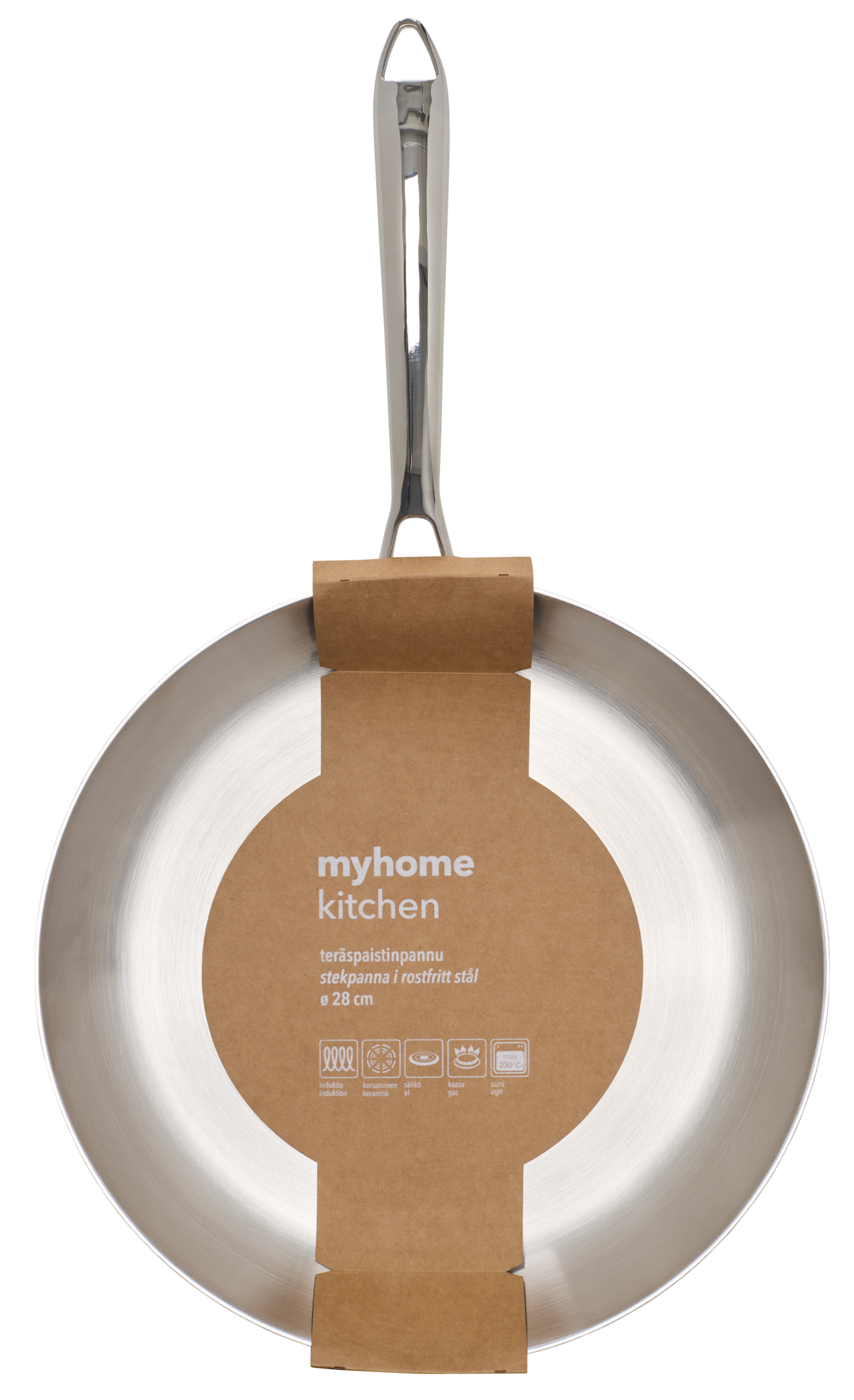 myhome teräspaistinpannu 28 cm TRI-PLY