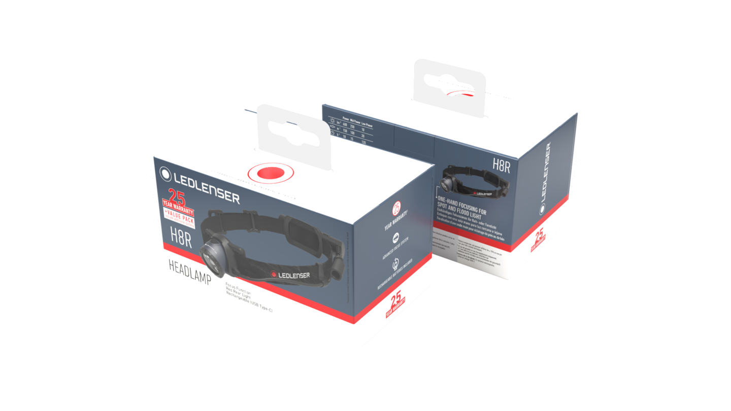 Ledlenser otsalamppu H8R 25v juhlamalli