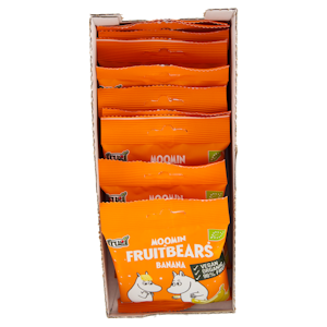 Moomin Fruit Bears banaani 40g Luomu