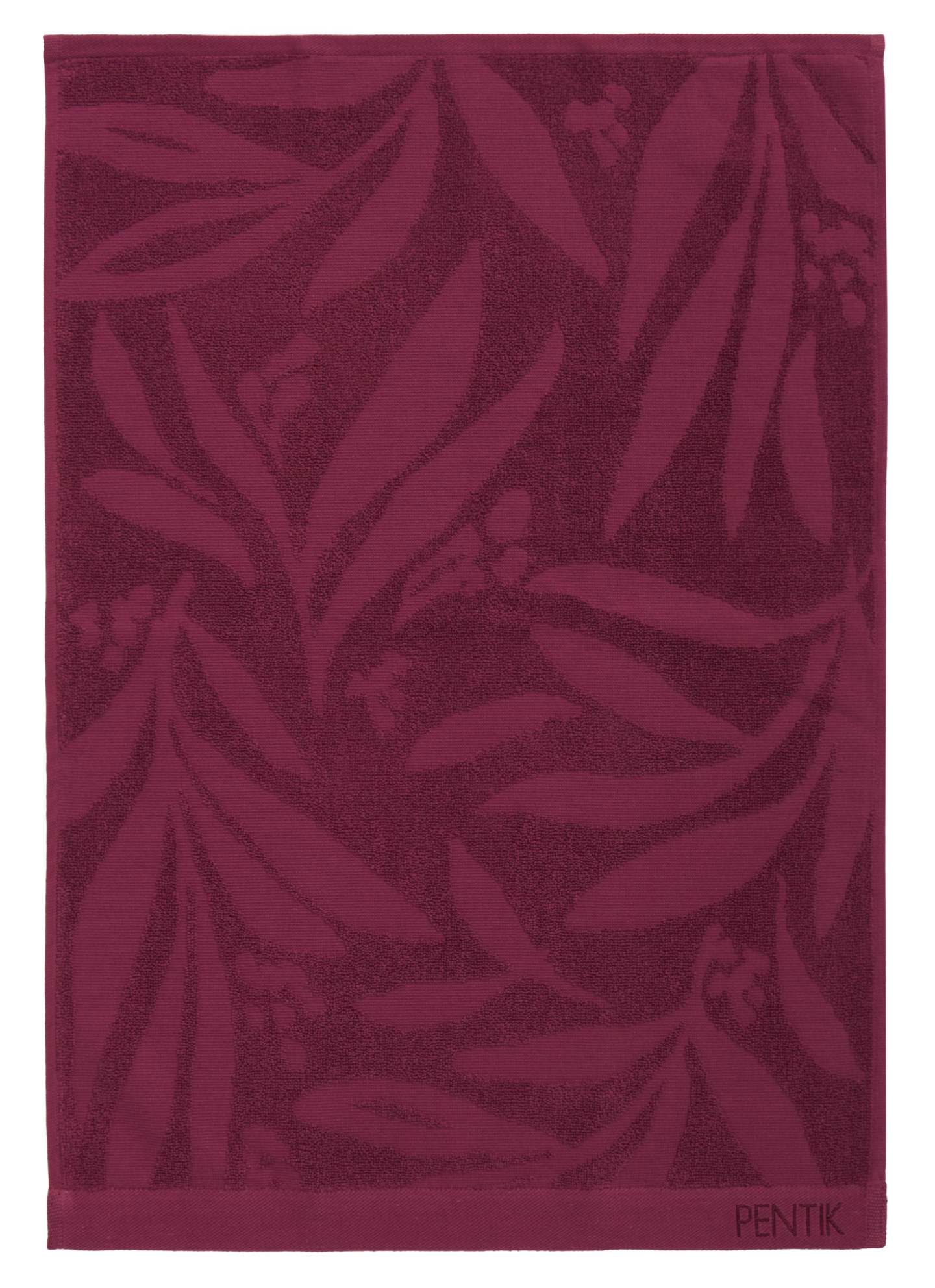 Pentik Sypressi käsipyyhe 50x70 cm burgundi
