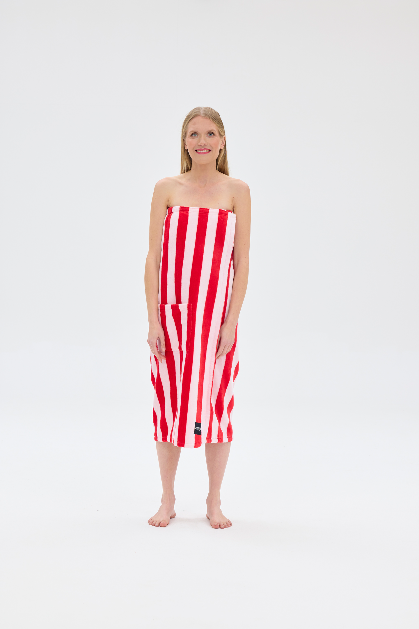 Ratia kietaisupyyhe naisten 100x150 cm pinkki-punainen