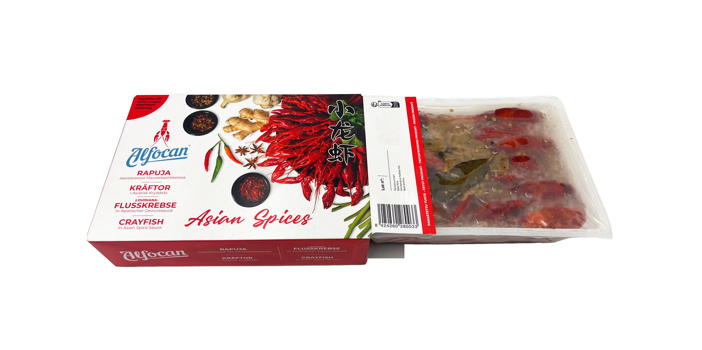 Alfocan rapuja aasialaisessa maustekastikkeessa 825/500g pakaste