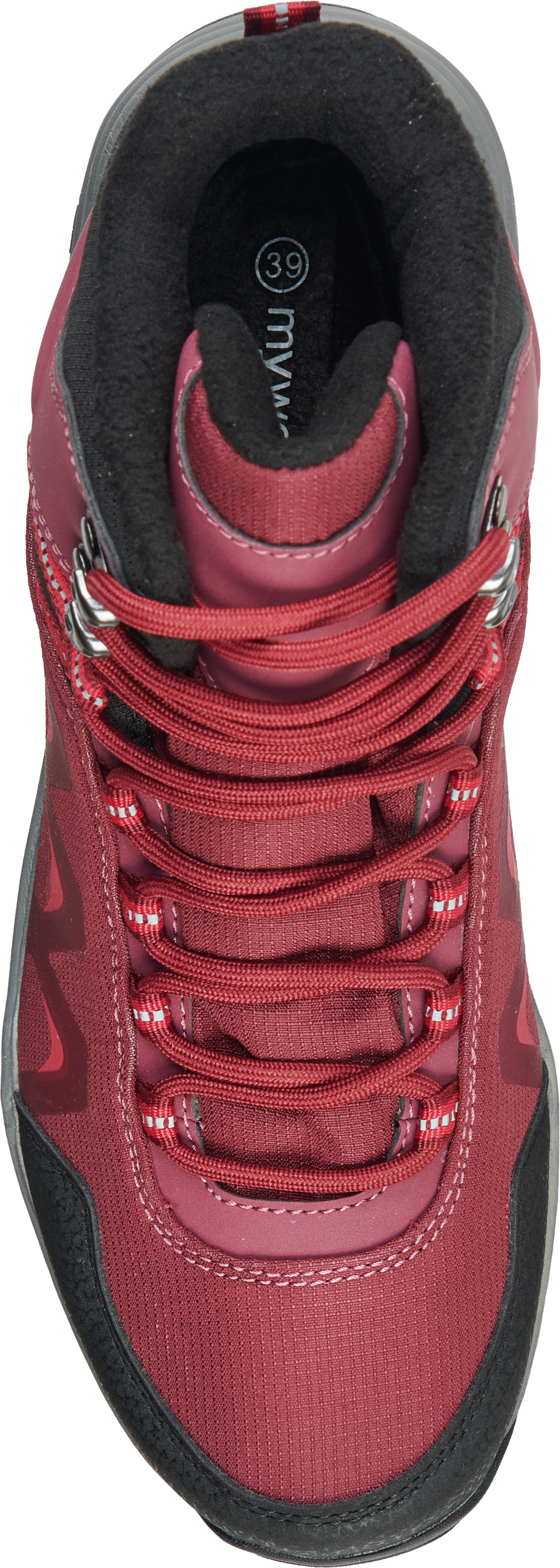 mywear naisten pitopohjakengät Wagrain Mid tummanpunainen