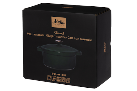 Maku Elements valurautapata 24 cm vihreä