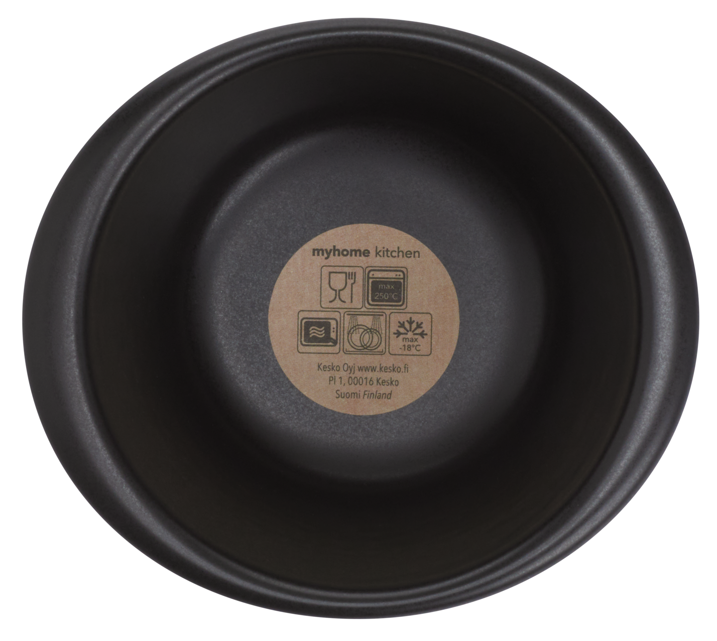 myhome keraaminen annosvuoka 9cm musta