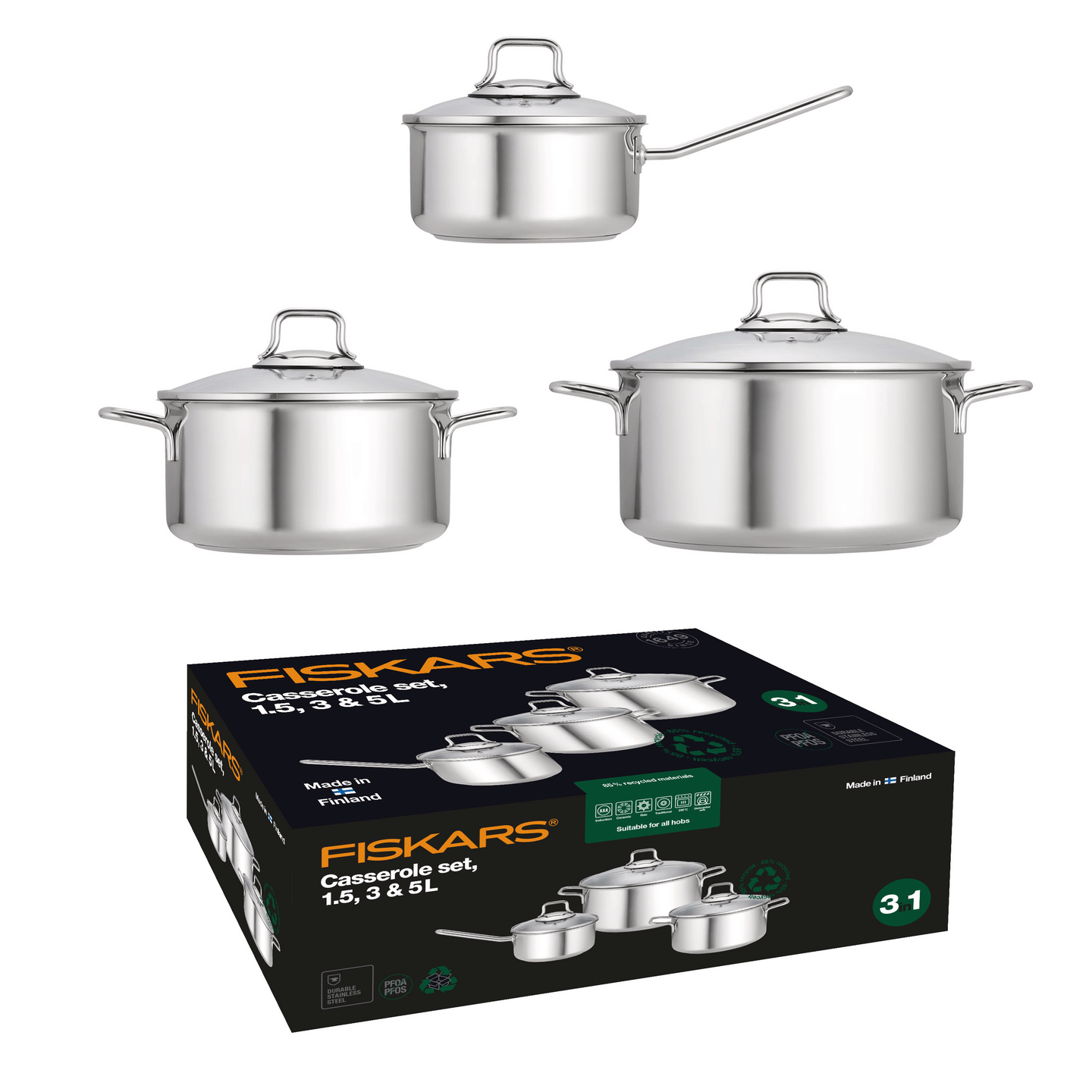 Fiskars EP kattilasetti rst.teräs