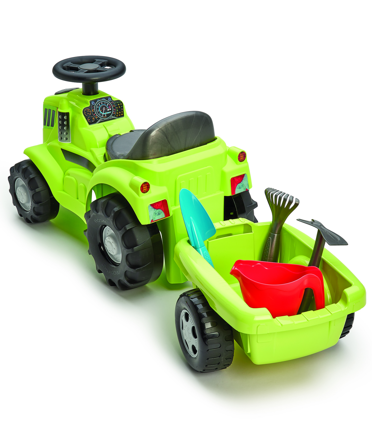 Ride-on traktori+perävaunu, tarvikkeita