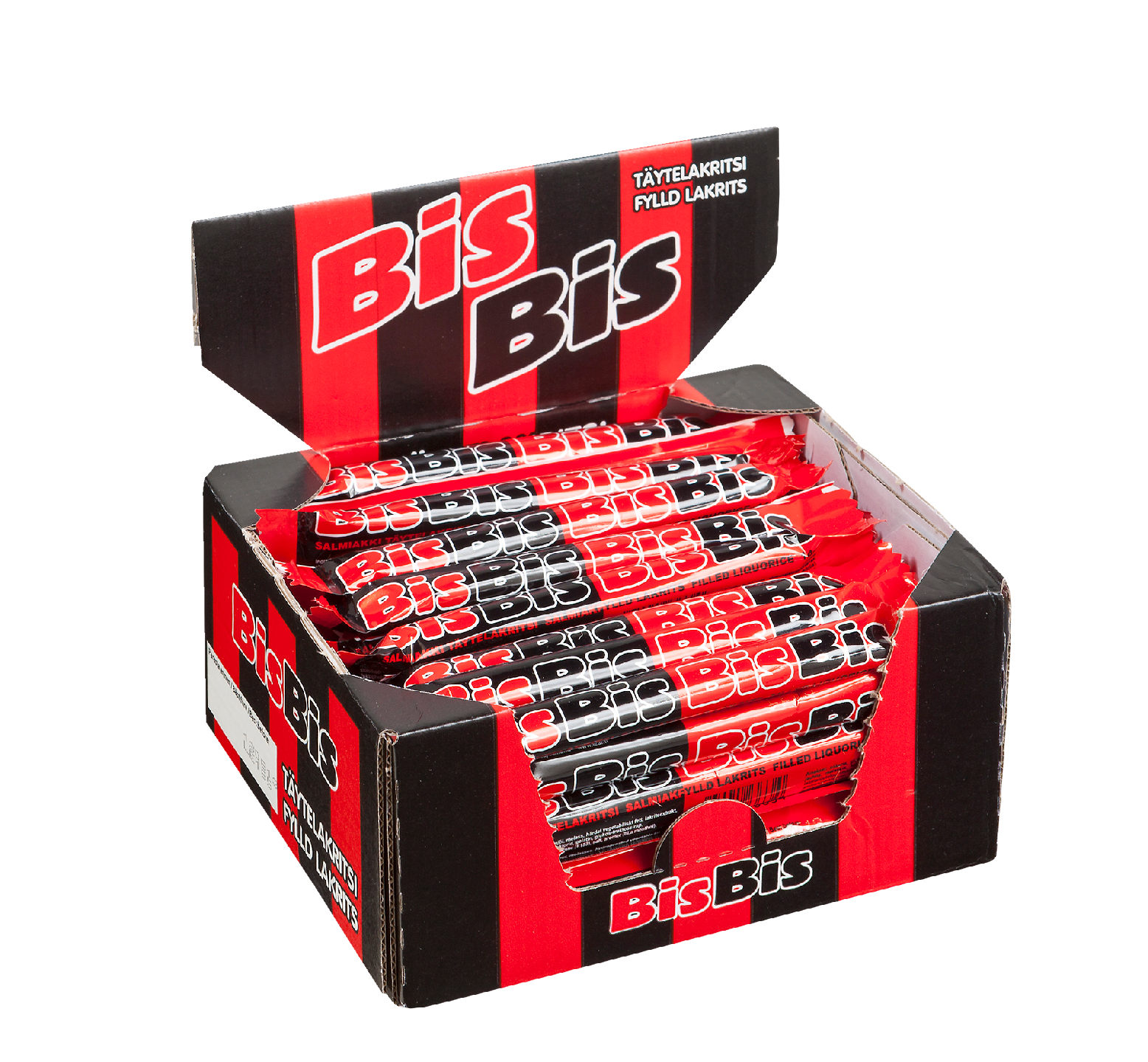 Malaco BisBis lakritsipatukka 50x14g laatikko