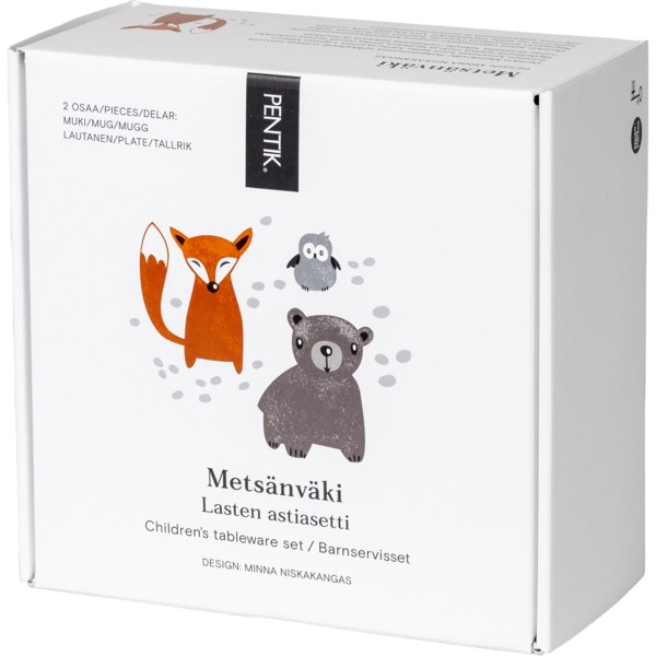 Pentik Metsänväki lasten astiasetti 2 osaa