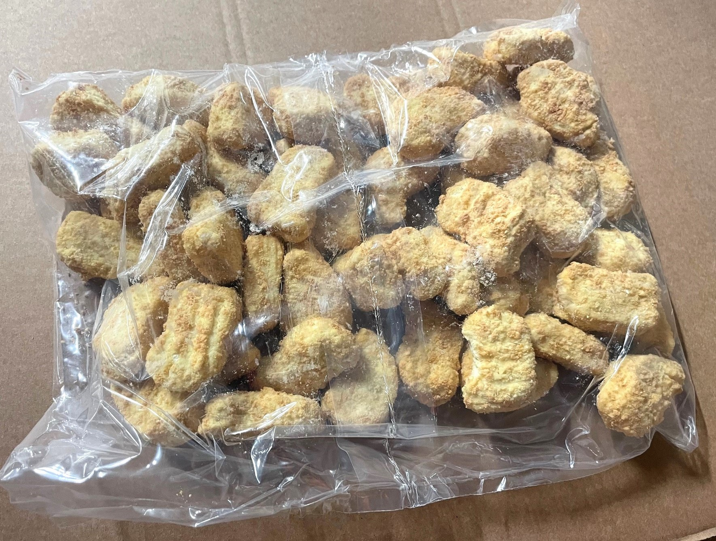 NordeFood paneroidut broilerinugetit 1kg (n 51kpl) kypsä gluteeniton pakaste