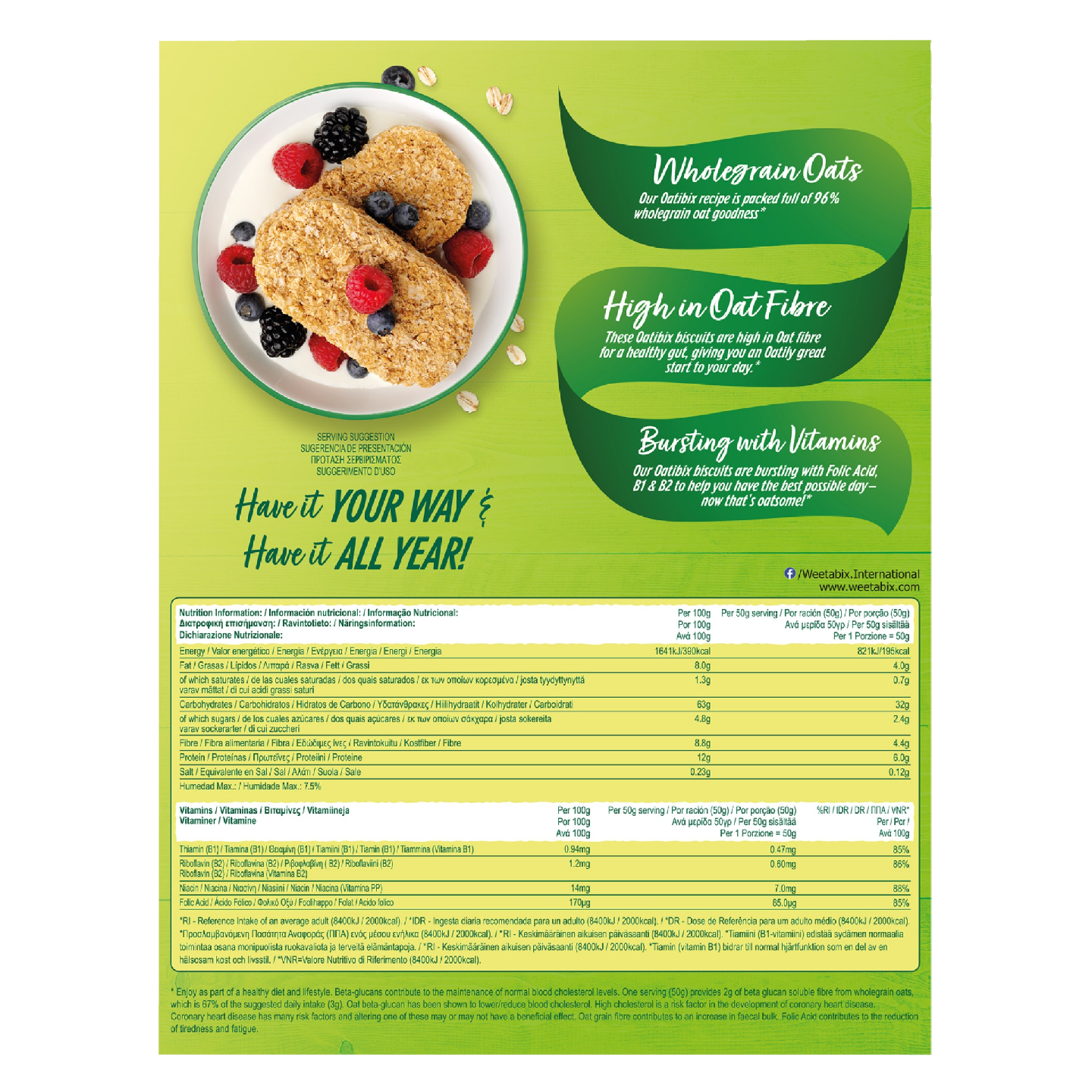 Weetabix Oatibix täysjyväkauramuroke 600g