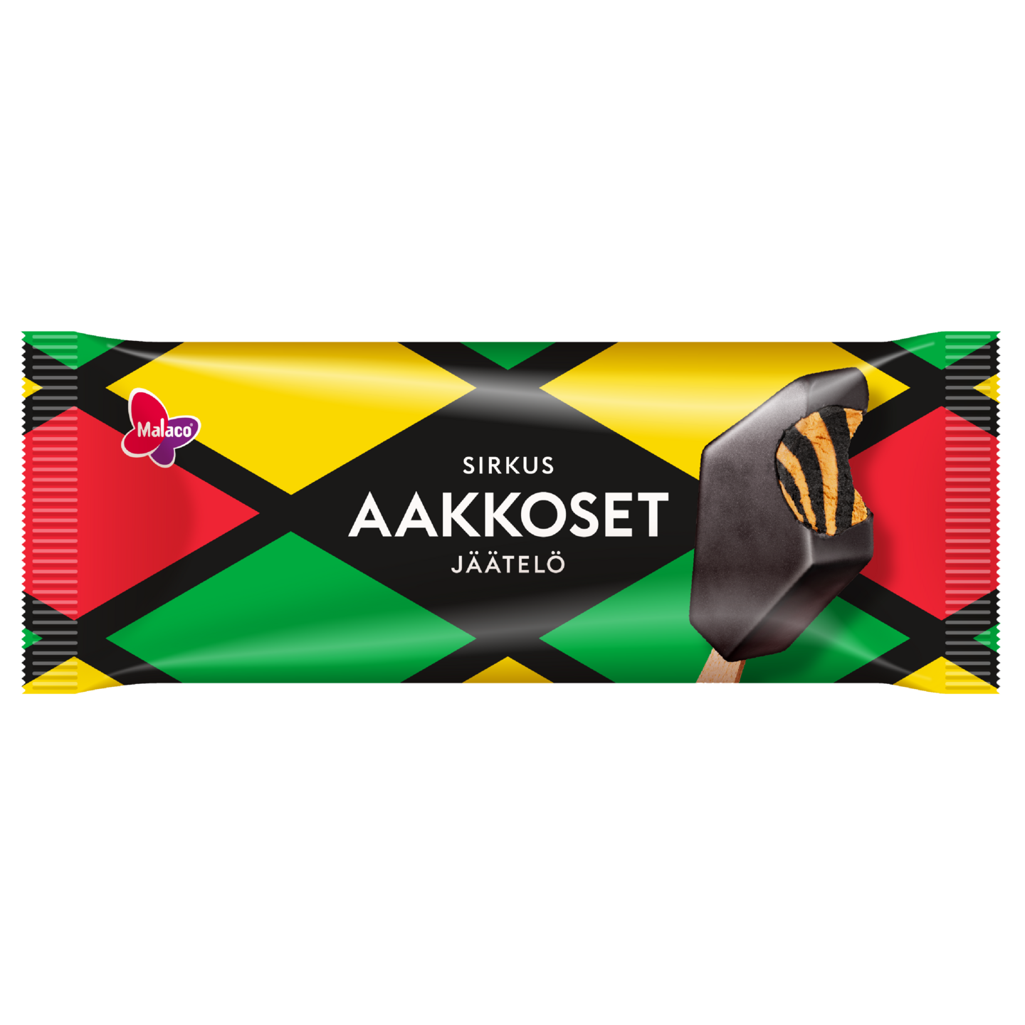Malaco Aakkoset Sirkus jäätelöpuikko 90ml/67g