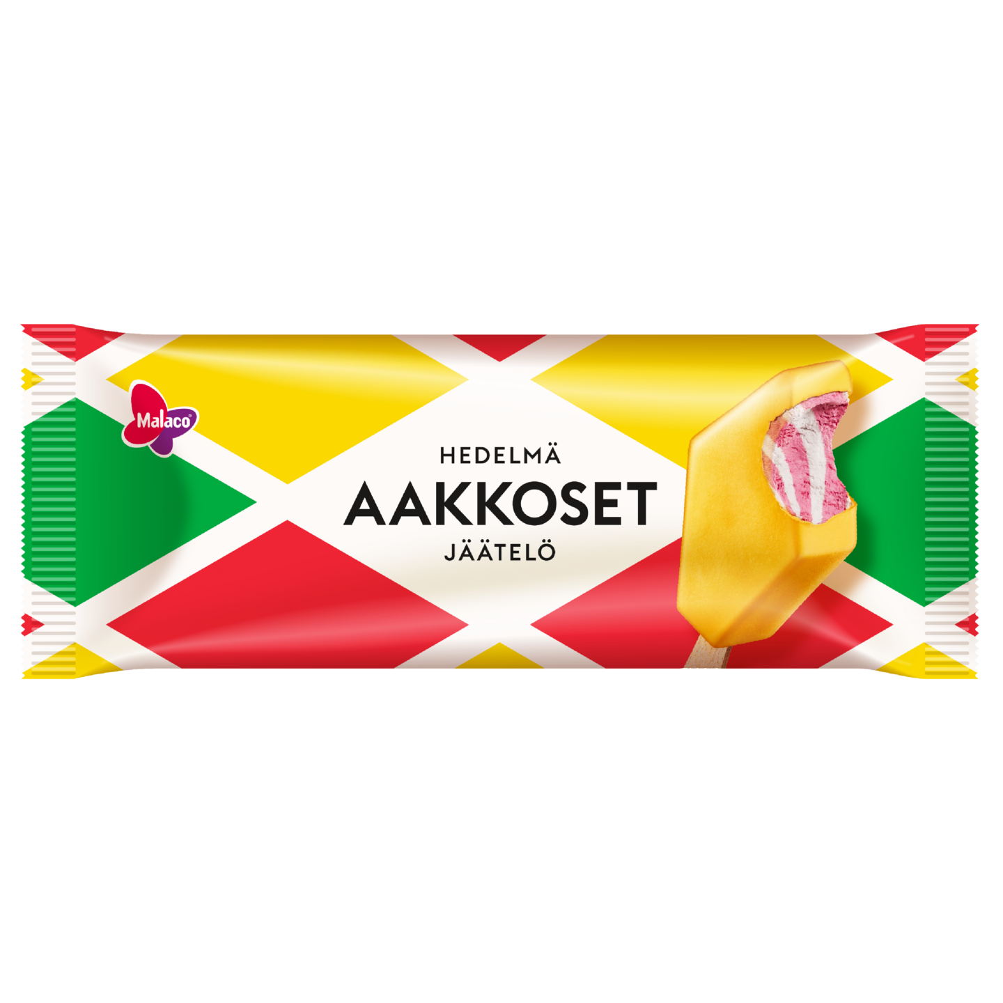 Malaco Aakkoset Hedelmä jäätelöpuikko 90ml/67g