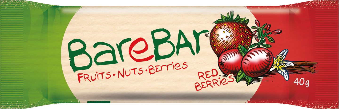 Barebar Redberries taatelipatukka 40g