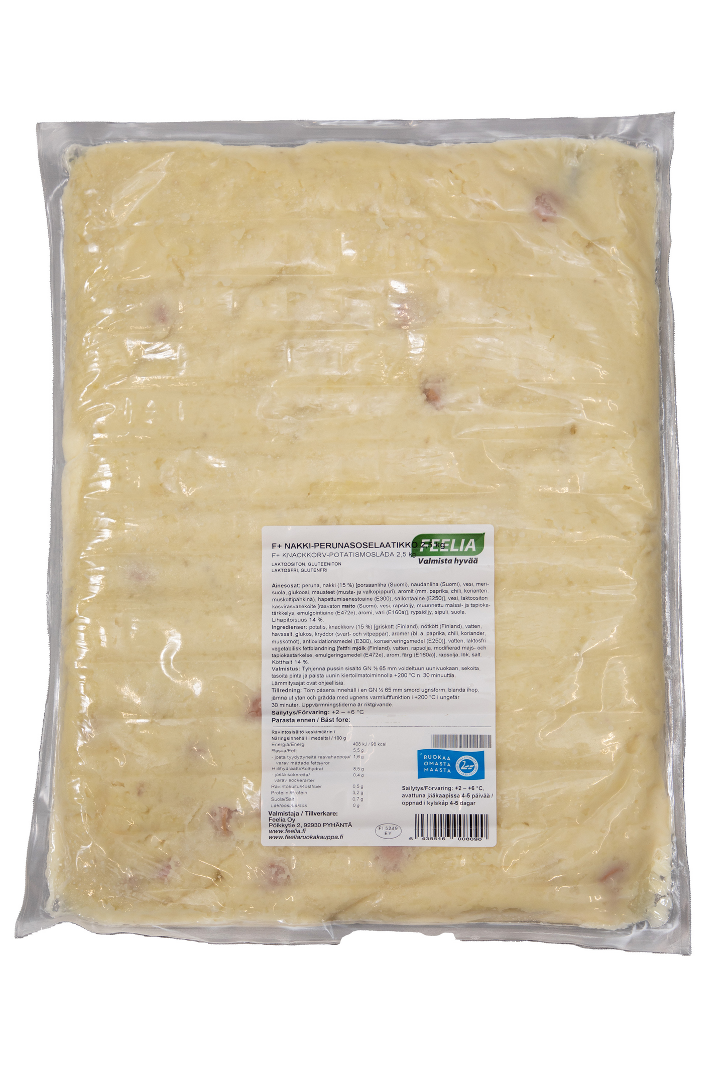 Feelia F nakki-perunasoselaatikko 2,5kg