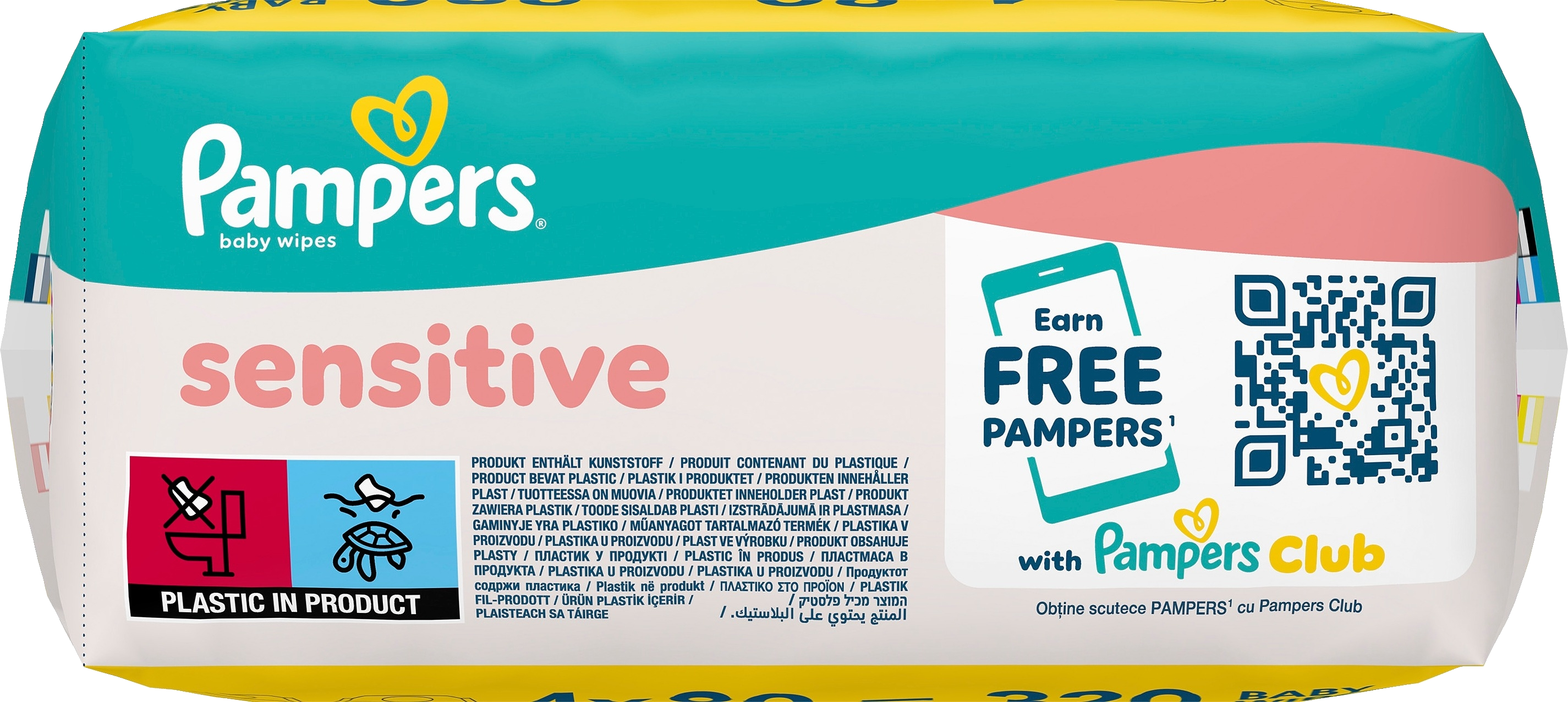 Pampers Sensitive puhdistuspyyhe 320kpl