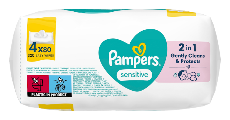 Pampers Sensitive puhdistuspyyhe 320kpl