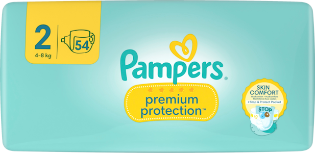 Pampers Premium Protection teippivaippa New Baby S2 4-8kg 54kpl