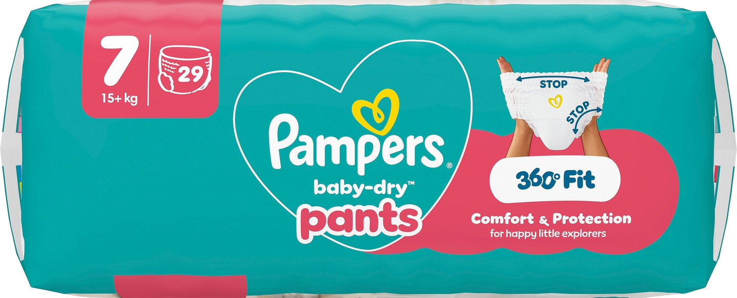 Pampers Baby Dry Pants S7 15+kg 29kpl housuvaippa
