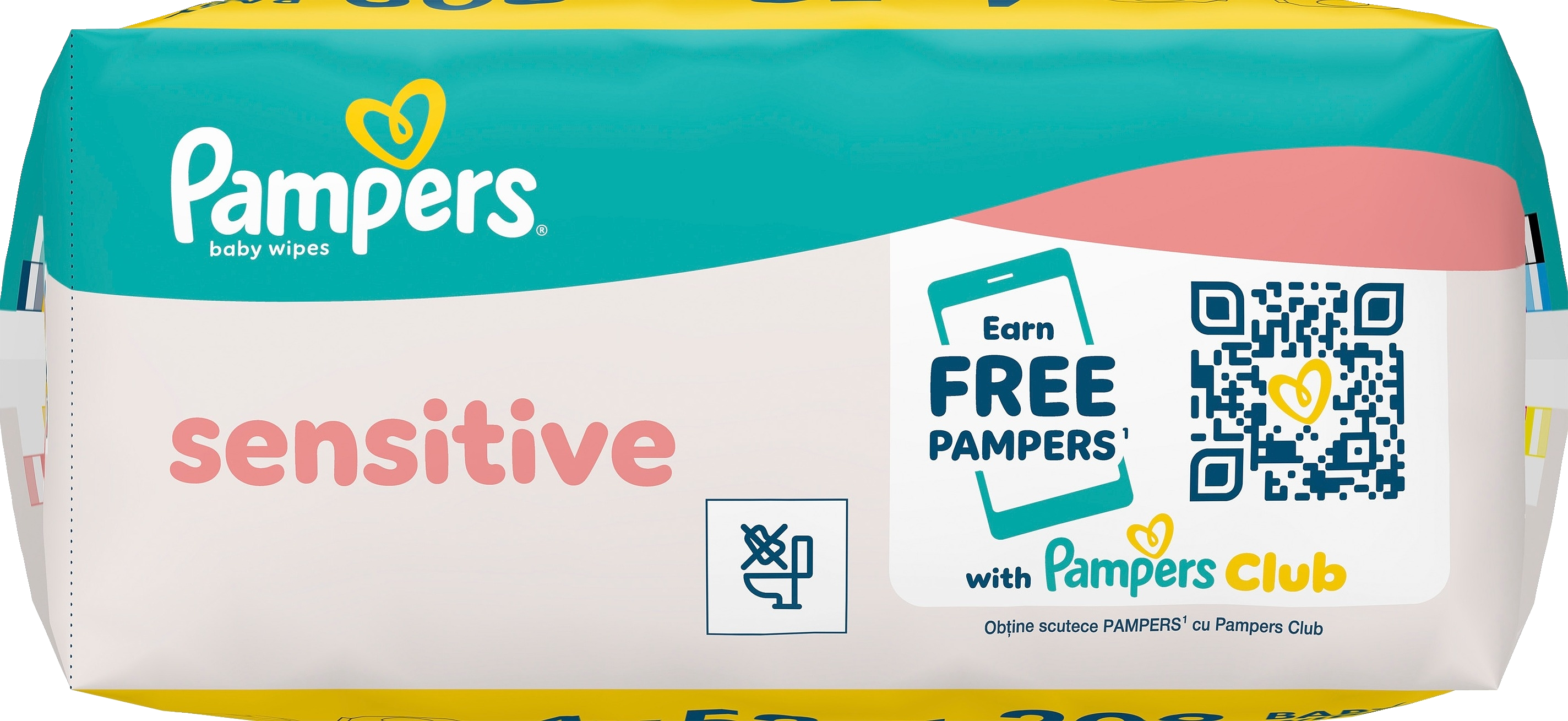 Pampers Sensitive Baby Wipes puhdistuspyyhe 4x52kpl